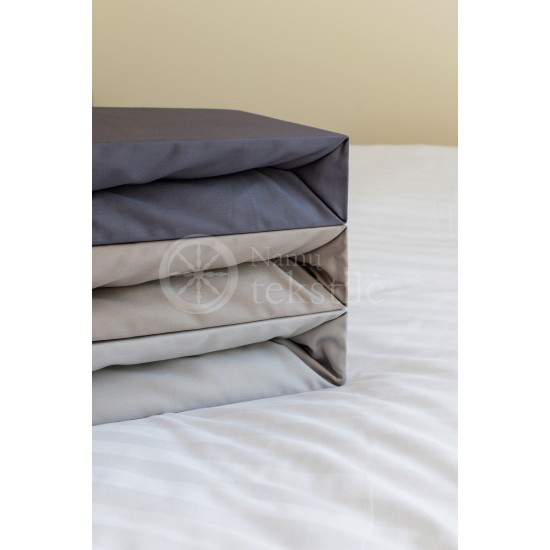 Satin fitted sheets (ANTRACIT)